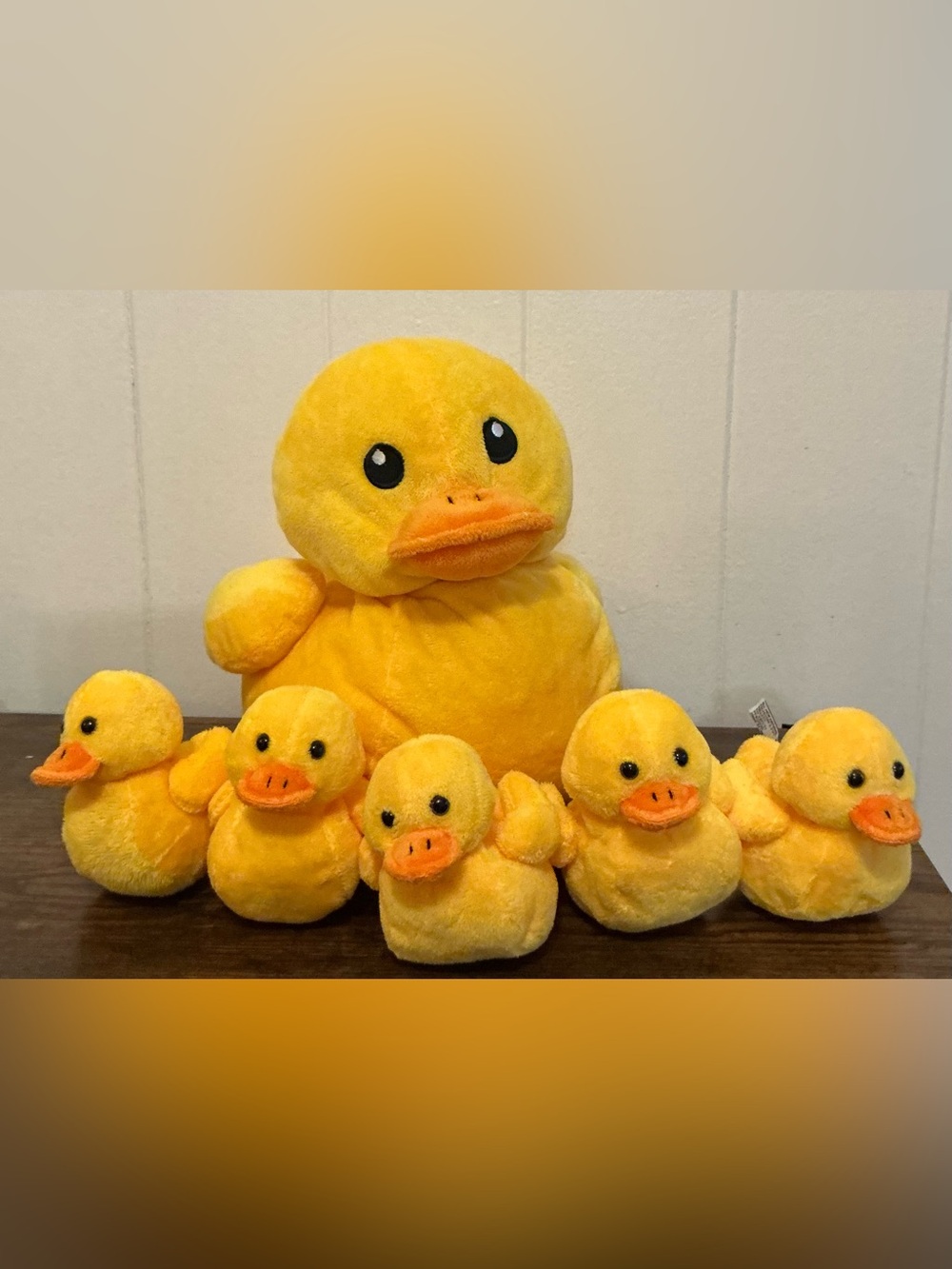 A Rate Out Of Stock Soft Prextex Momma Duck + 5 Babies  Plush Toy Play Set